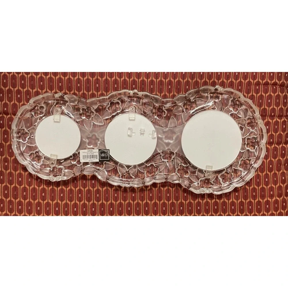 Mikasa‎ Carmen Glass Triple Picture Photo Frame Brand New Made In Germany
